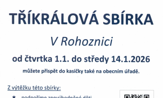 TŘÍKRÁLOVÁ SBÍRKA 2026