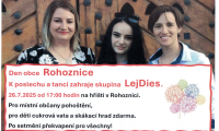 Den obce Rohoznice 26.7.2025 od 17:00 hodin