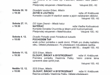 DIVADELNÍ PODZIM V MILETÍNĚ