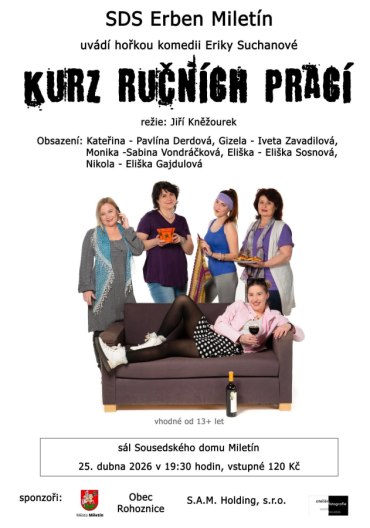 SDS Erben Miletín uvádí premiéru komedie 25.4.2026