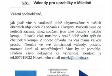 Postele pro Ukrajince