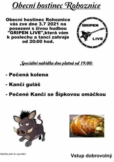 Živá hudba restaurace 3.7.2021