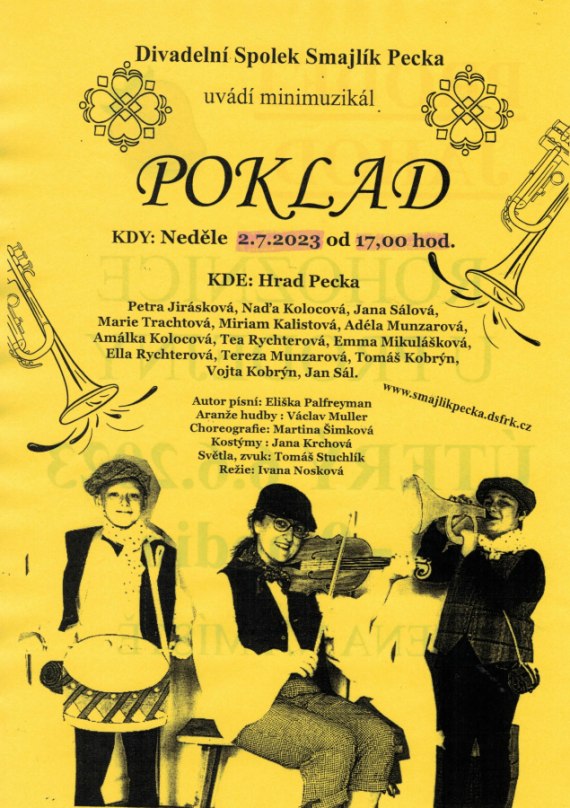 Muzikál POKLAD na hradě Pecka