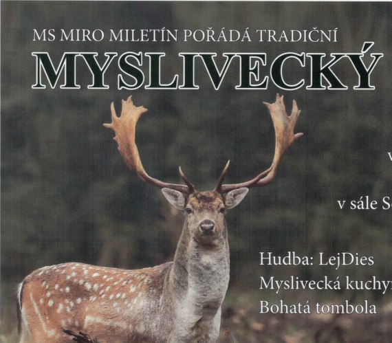 Myslivecký ples v Miletíně