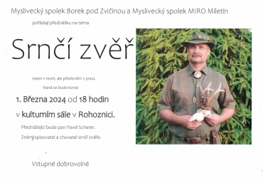 Přednáška Srnčí zvěř