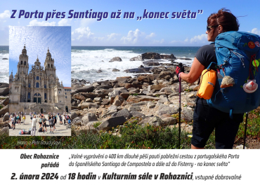 Přednáška manželů Baudyšových - Z Porta přes Santiago až na  Přednáška manželů Baudyšových - Z Porta přes Santiago až na konec světa