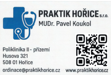 Možná registrace u Mudr. Koukola v Hořicích