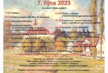 Slavnosti holovouských malináčů 7.10.2023